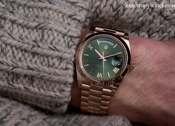 Discover the Best Replica Rolex Watches: A Detailed Look at the Rolex Day Date Everose Gold Green Dial